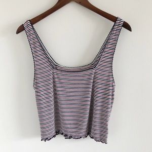 American Eagle Striped Ribbed Soft & Sexy Tank